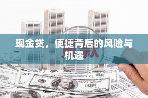 南岔现金贷，便捷背后的风险与机遇