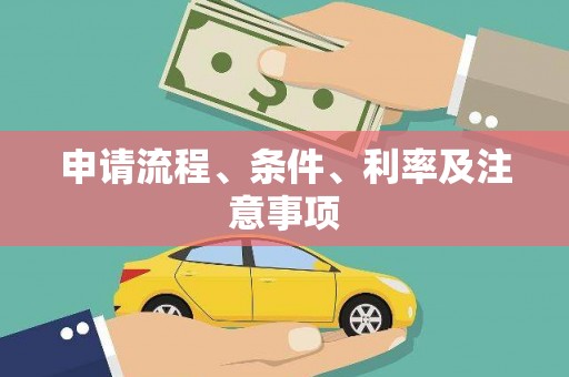 南岔申请流程、条件、利率及注意事项