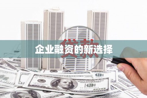 南岔企业融资的新选择