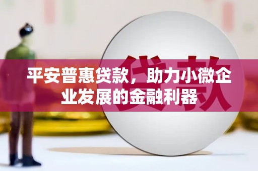 南岔平安普惠贷款，助力小微企业发展的金融利器