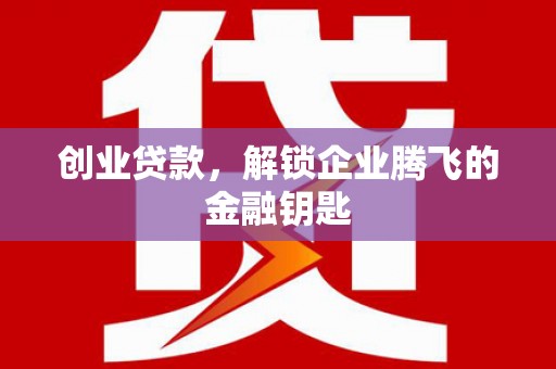 南岔创业贷款，解锁企业腾飞的金融钥匙
