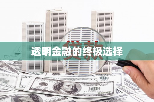 南岔透明金融的终极选择